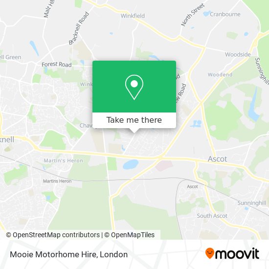 Mooie Motorhome Hire map