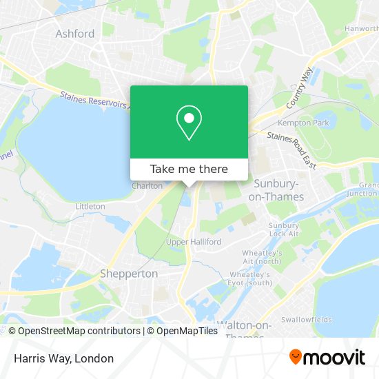 Harris Way map
