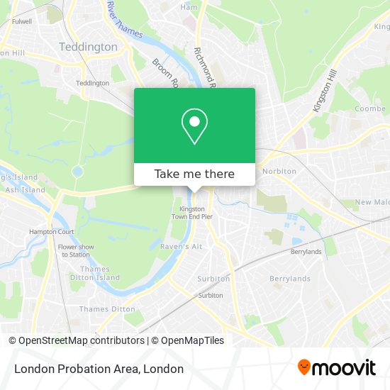 London Probation Area map
