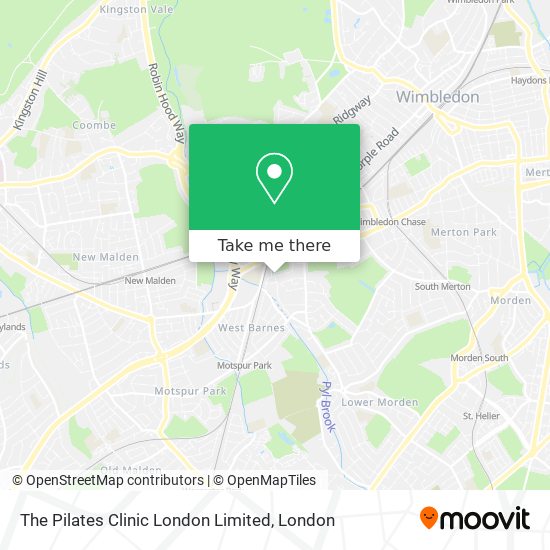 The Pilates Clinic London Limited map