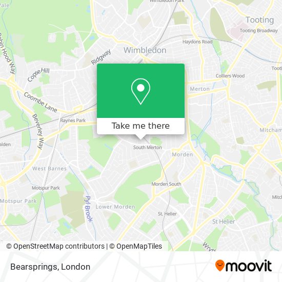 Bearsprings map