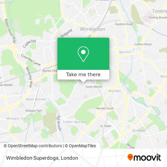Wimbledon Superdogs map