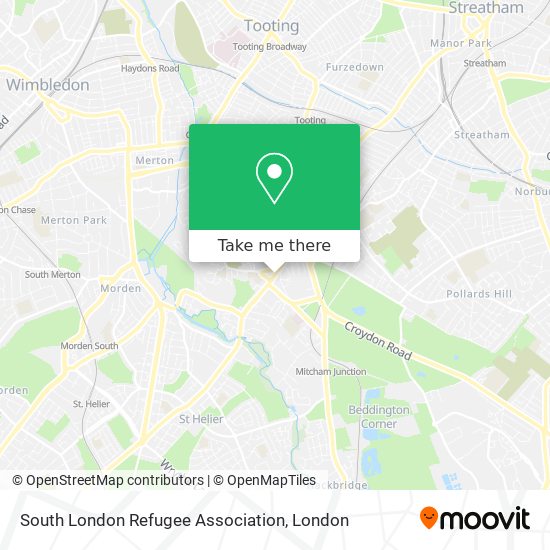 South London Refugee Association map