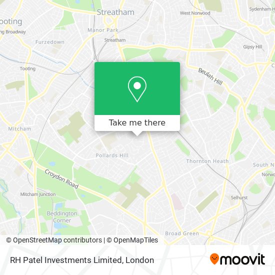 RH Patel Investments Limited map