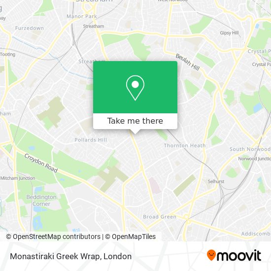 Monastiraki Greek Wrap map