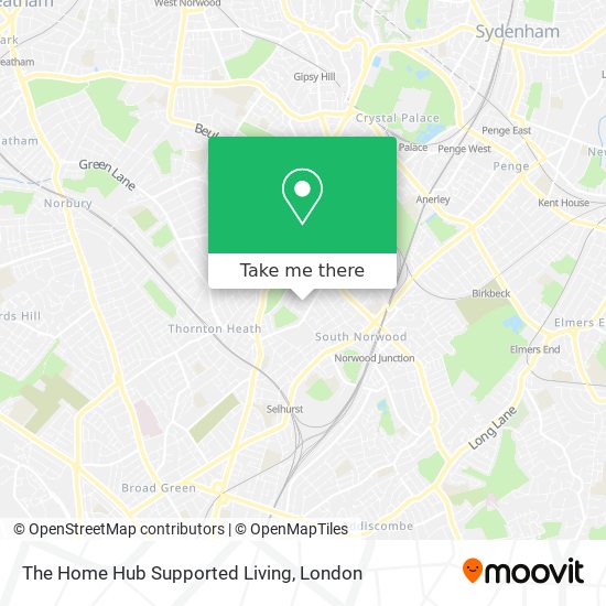 The Home Hub Supported Living map