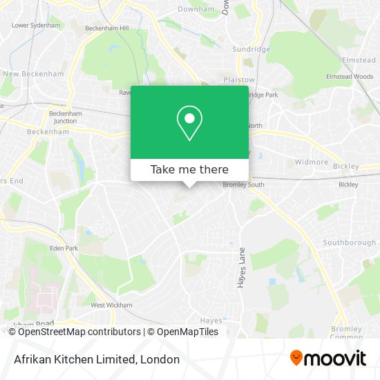 Afrikan Kitchen Limited map