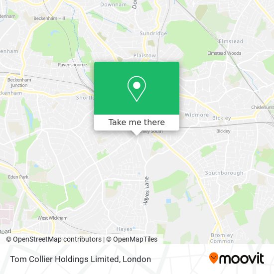 Tom Collier Holdings Limited map