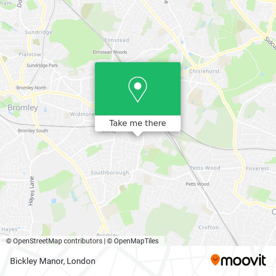 Bickley Manor map