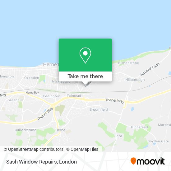Sash Window Repairs map