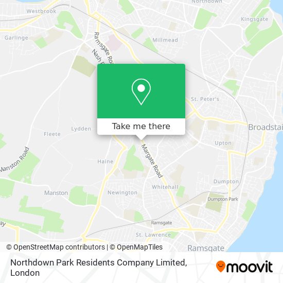 Northdown Park Residents Company Limited map