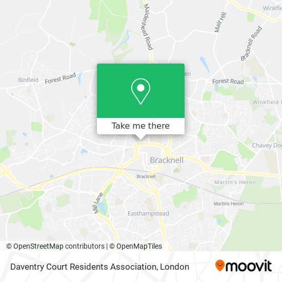 Daventry Court Residents Association map