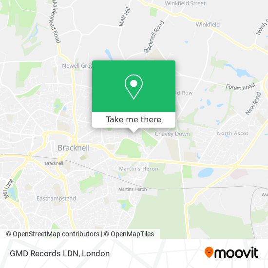 GMD Records LDN map