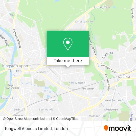 Kingwell Alpacas Limited map