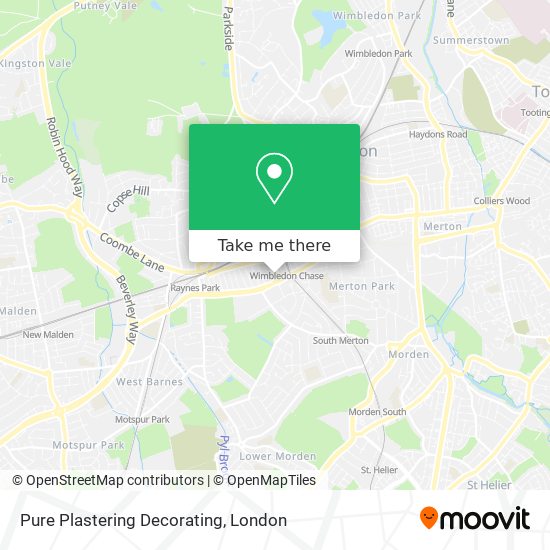 Pure Plastering Decorating map