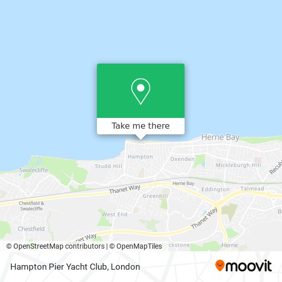 Hampton Pier Yacht Club map