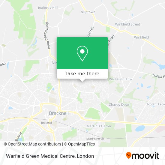 Warfield Green Medical Centre map