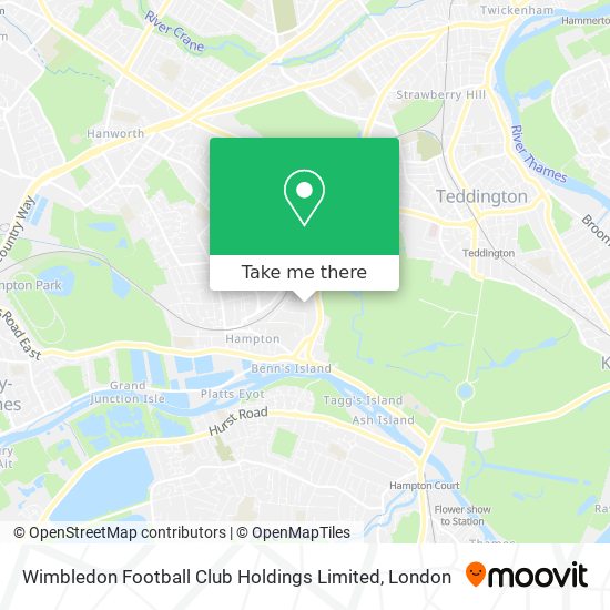Wimbledon Football Club Holdings Limited map