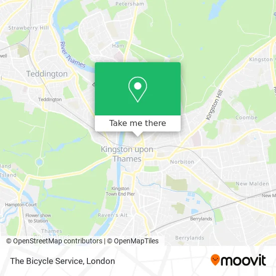 The Bicycle Service map