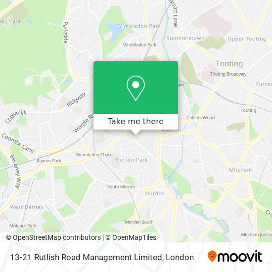13-21 Rutlish Road Management Limited map