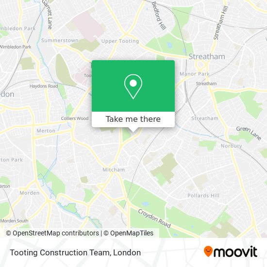 Tooting Construction Team map