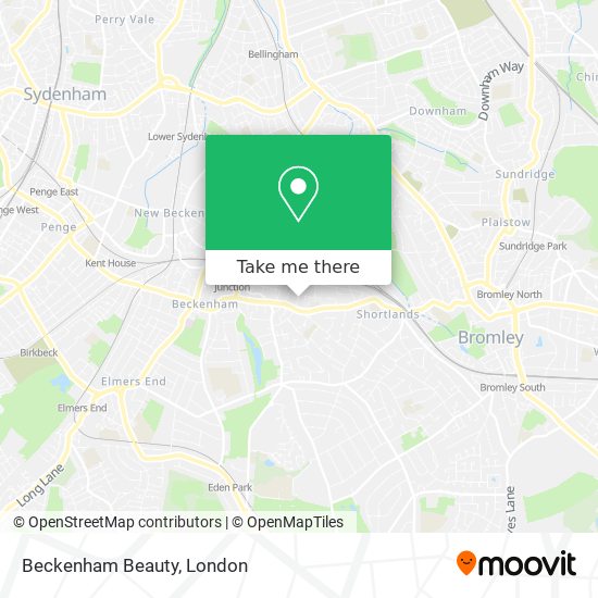 Beckenham Beauty map