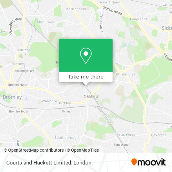 Courts and Hackett Limited map