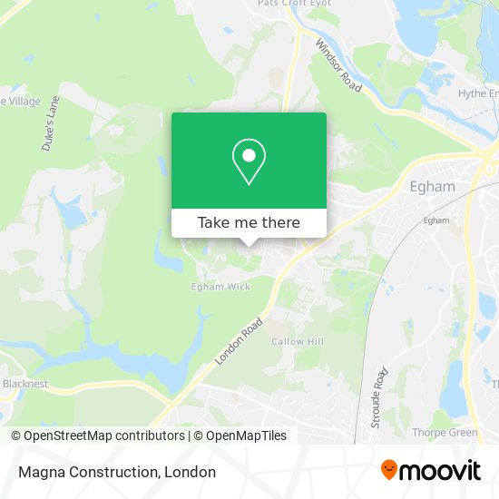 Magna Construction map