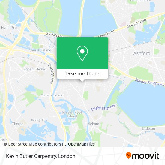 Kevin Butler Carpentry map