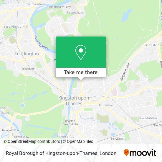 Royal Borough of Kingston-upon-Thames map