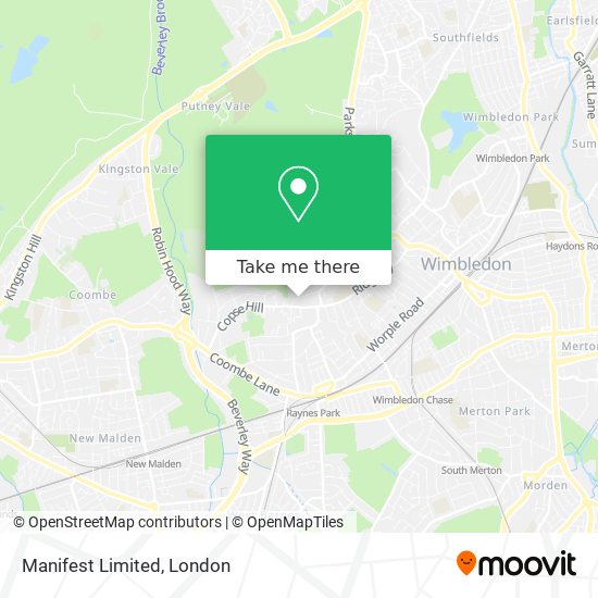 Manifest Limited map