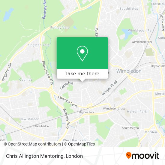 Chris Allington Mentoring map