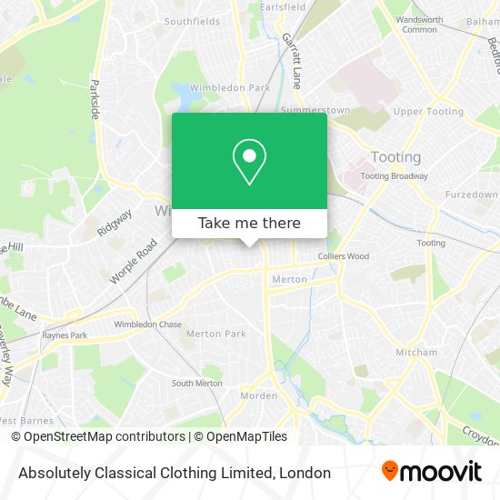 Absolutely Classical Clothing Limited map