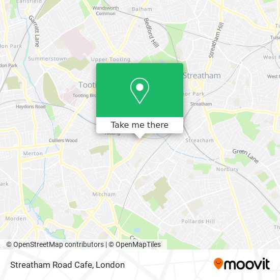 Streatham Road Cafe map