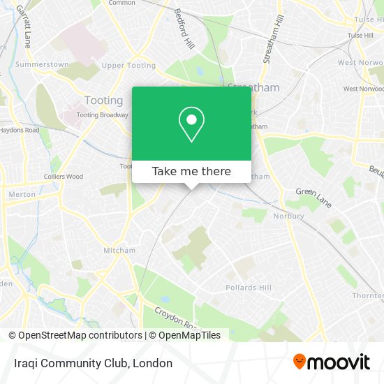 Iraqi Community Club map