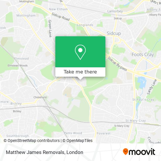 Matthew James Removals map
