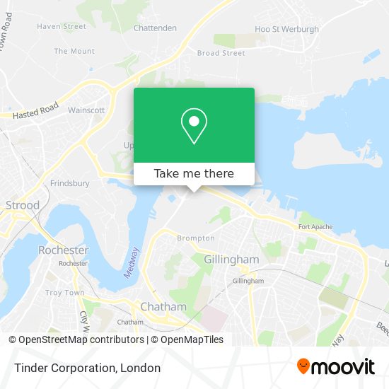 Tinder Corporation map