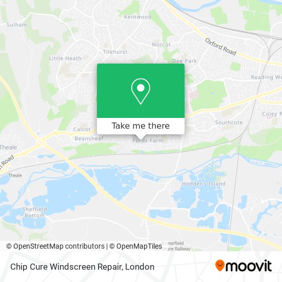 Chip Cure Windscreen Repair map