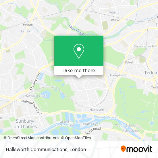 Hallsworth Communications map