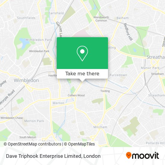 Dave Triphook Enterprise Limited map