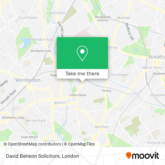 David Benson Solicitors map