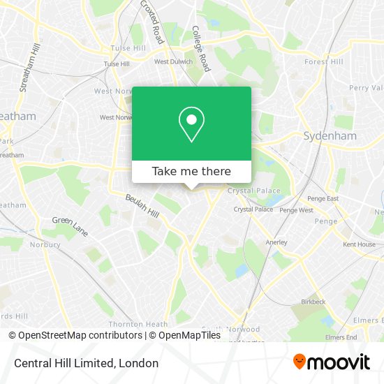 Central Hill Limited map