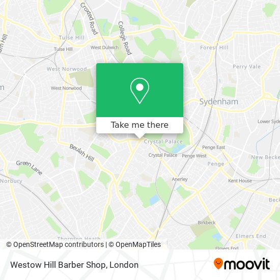 Westow Hill Barber Shop map