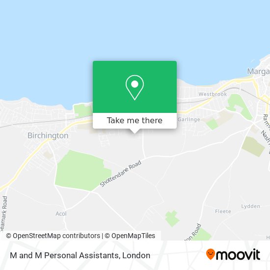 M and M Personal Assistants map