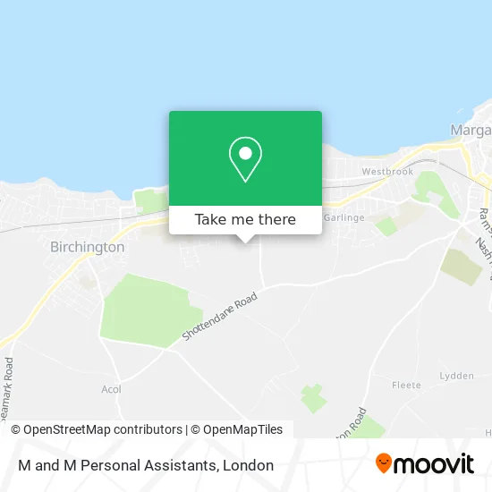 M and M Personal Assistants map