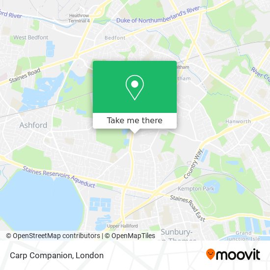 Carp Companion map