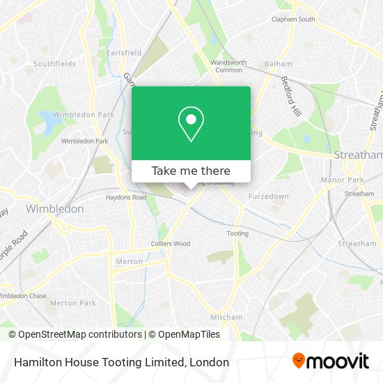 Hamilton House Tooting Limited map