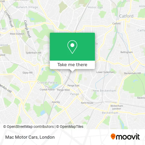 Mac Motor Cars map