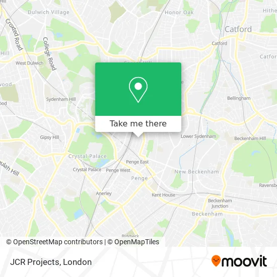 JCR Projects map