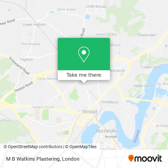 M B Watkins Plastering map